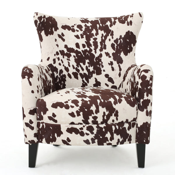 gdf studio Analy Classic Milk Cow New Velvet Club Chair