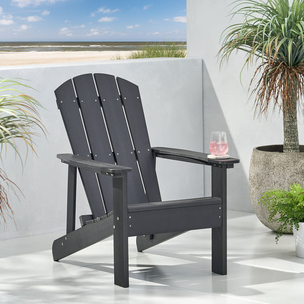 Gdf Studio Anastasija Outdoor Faux Wood Adirondack Chair