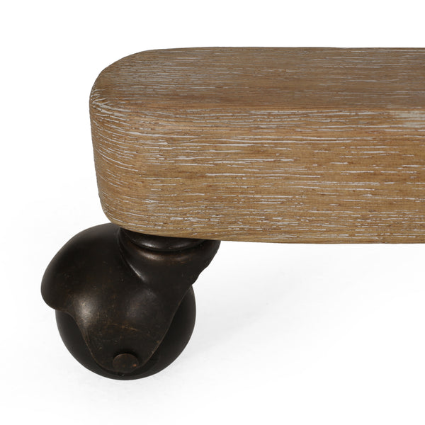 Gdf Studio Andrea Contemporary Upholstered Roll Back Swivel Office Chair