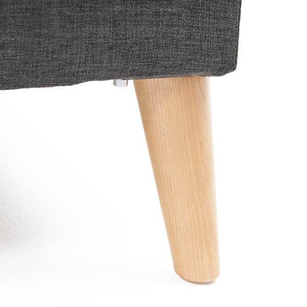 Gdf Studio Andresen Mid Century Modern Fabric Chaise Sectional