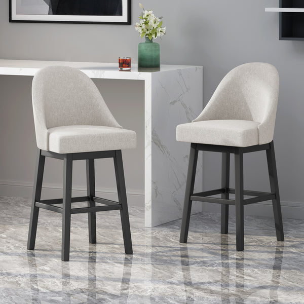 gdf studio Andriel Modern Upholstered Swivel Bar Stool