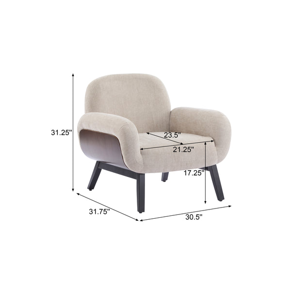 Gdf Studio Andry Comfort Oriented Durable Armchair With Cushion