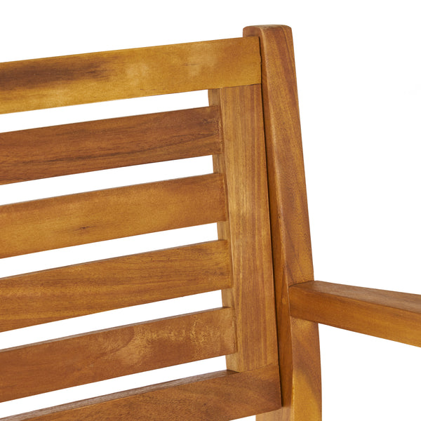 Gdf Studio Anguilla 30-Inch Teak Finish Acacia Wood Outdoor Barstools