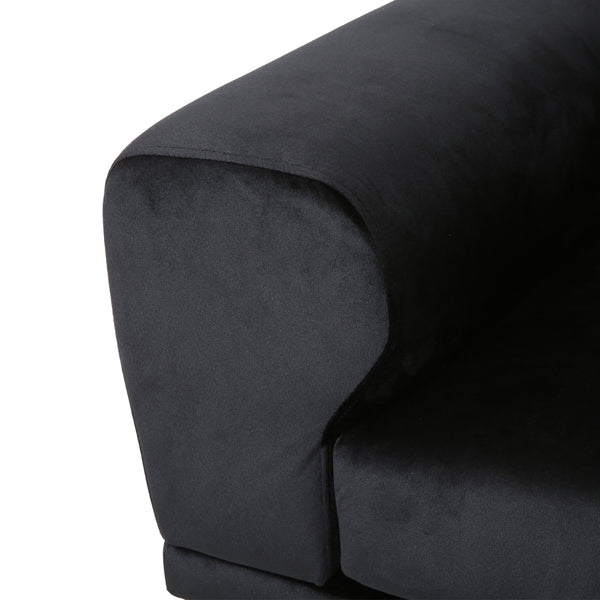 Gdf Studio Annagrace Modern Glam 4 Seater Velvet Sofa