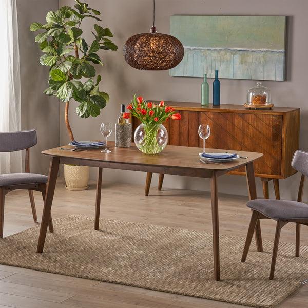 Gdf Studio Anne Mid Century Modern Wood Dining Table