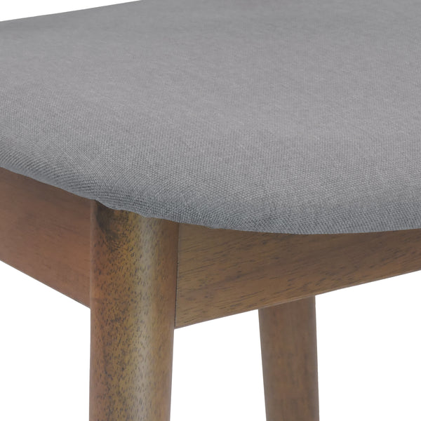 Gdf Studio Annett Mid Century Modern Fabric Upholstered Wood 24.5 Inch Counter Stools (Set Of 2)