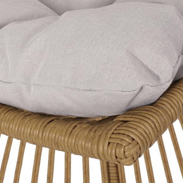 Gdf Studio Apulia Outdoor Wicker Club Chair With Cushions