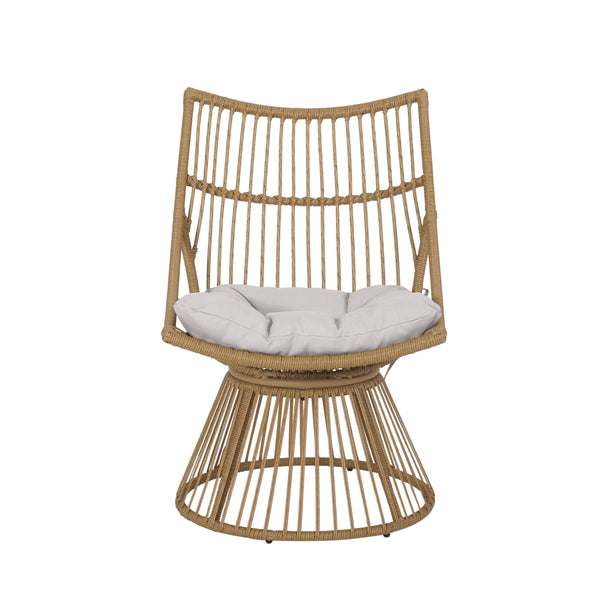 gdf studio Apulia Outdoor Wicker Club Chair with Cushions