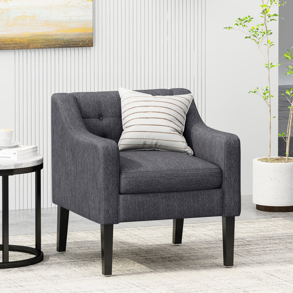 Gdf Studio Aragon Contemporary Fabric Tufted Accent Chair