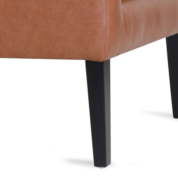 Gdf Studio Aragon Contemporary Faux Leather Tufted Accent Chairs Set Of 2