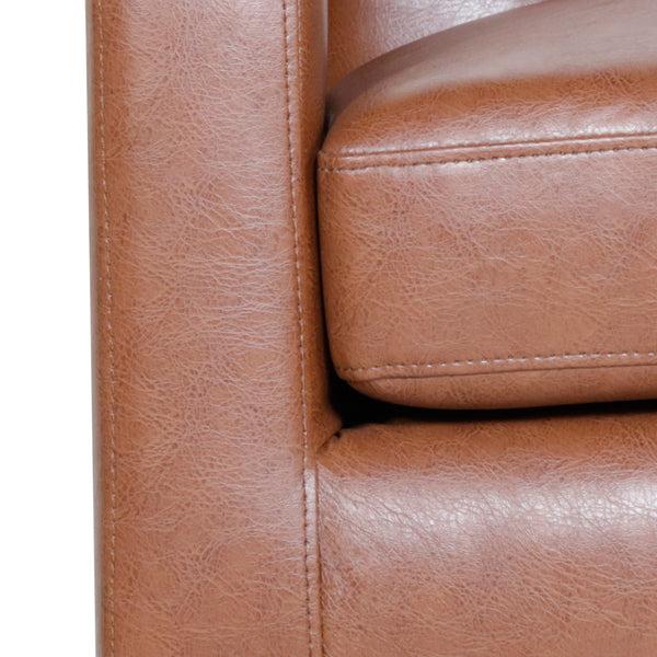 Gdf Studio Aragon Contemporary Faux Leather Tufted Accent Chairs Set Of 2