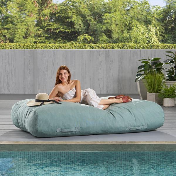 Gdf Studio Arcelia Outdoor Water Resistant 6X3 Lounger Bean Bag