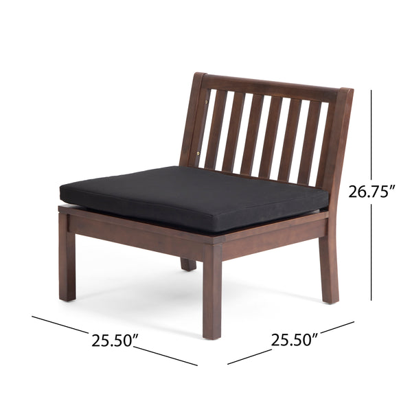 Gdf Studio Arth Outdoor Acacia Wood Chat Set With Coffee Table