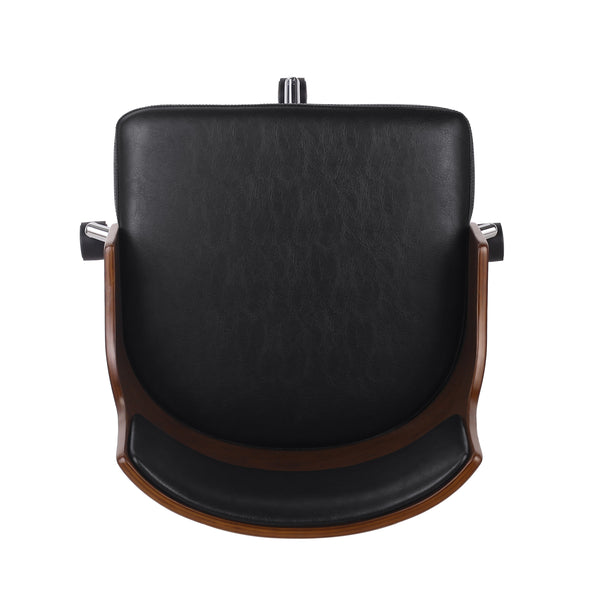 Gdf Studio Arvilla Mid-Century Modern Upholstered Swivel Office Chair