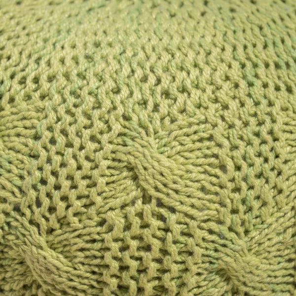 Gdf Studio Ash Outdoor Handcrafted Modern Fabric Weave Pouf