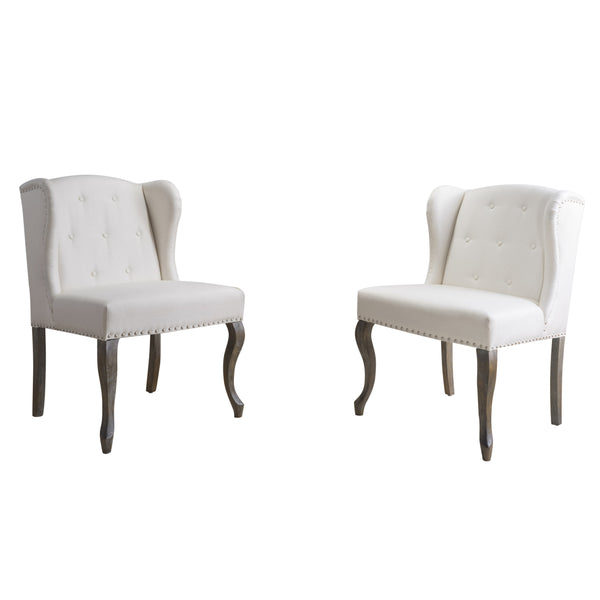Gdf Studio Asheville Modern Fabric Wingback Chair (Set Of 2)