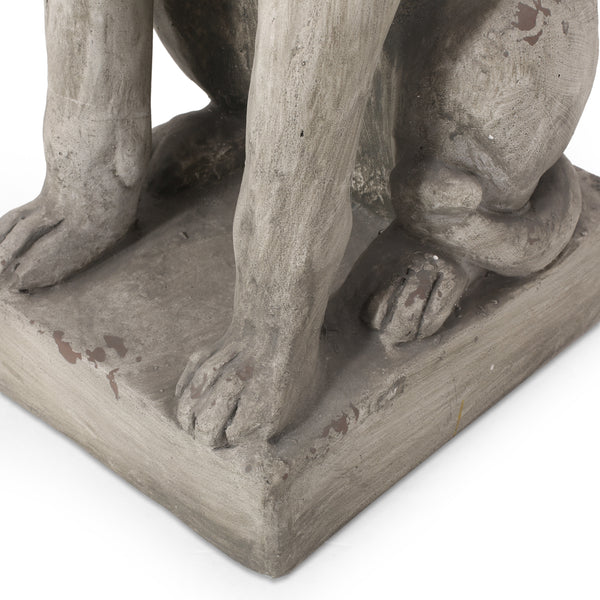 Gdf Studio Ashtabula Outdoor Dog Garden Statue Antique White