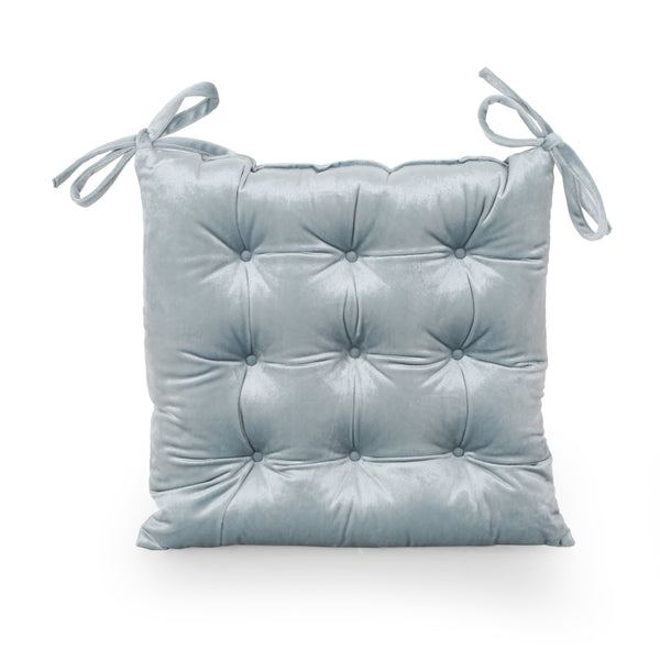 Gdf Studio Asma Tufted Velvet Dining Chair Cushion Pads (Set Of 4)