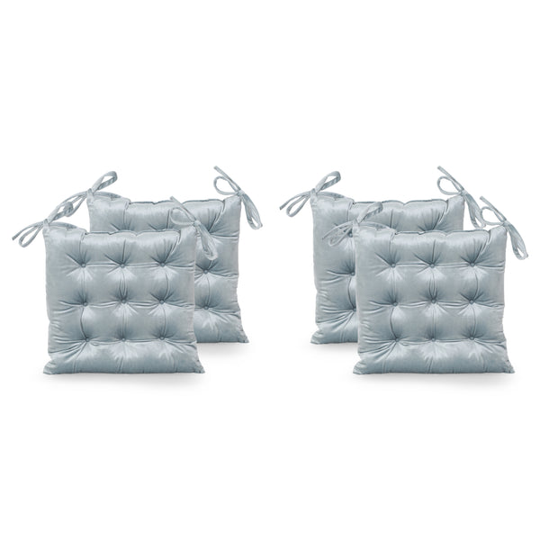 gdf studio Asma Tufted Velvet Dining Chair Cushion Pads (Set of 4)