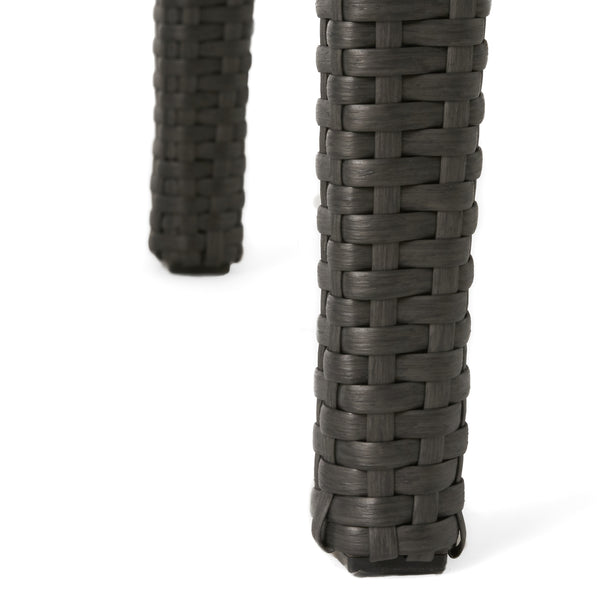 Gdf Studio Aspen Outdoor Wicker Loveseat And Coffee Table With Cushions