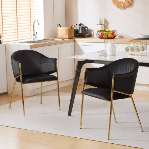 Gdf Studio Aspena Modern Upholstered Velvet Dining Chairs
