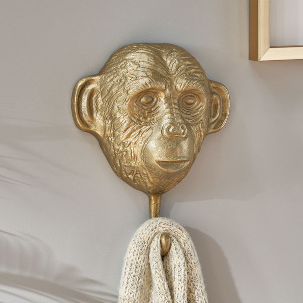 Gdf Studio Austell Handcrafted Aluminum Monkey Wall Hook