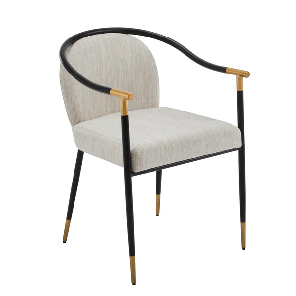 Gdf Studio Auvia Modern Upholstered Cushioned Dining Chair