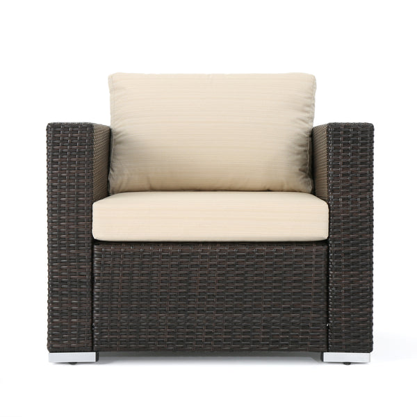 gdf studio Avianna Outdoor Wicker Club Chair with Cushions