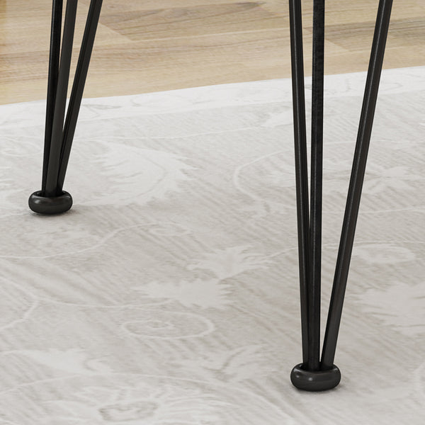 Gdf Studio Avy Indoor/Outdoor Industrial Acacia Wood Dining Table Teak And Rustic Metal