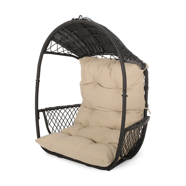 Gdf Studio Aydan Outdoor/Indoor Wicker Basket Hanging Chair (NO STAND)