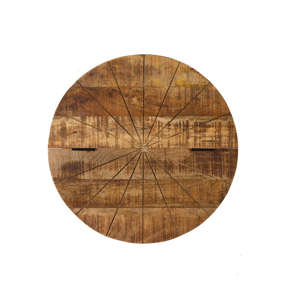 Gdf Studio Aysen Handcrafted Modern Industrial Mango Wood And Iron Coffee Table