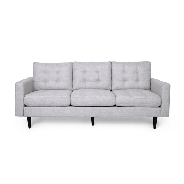 Gdf Studio Ayumi Contemporary Tufted Fabric 3 Seater Sofa