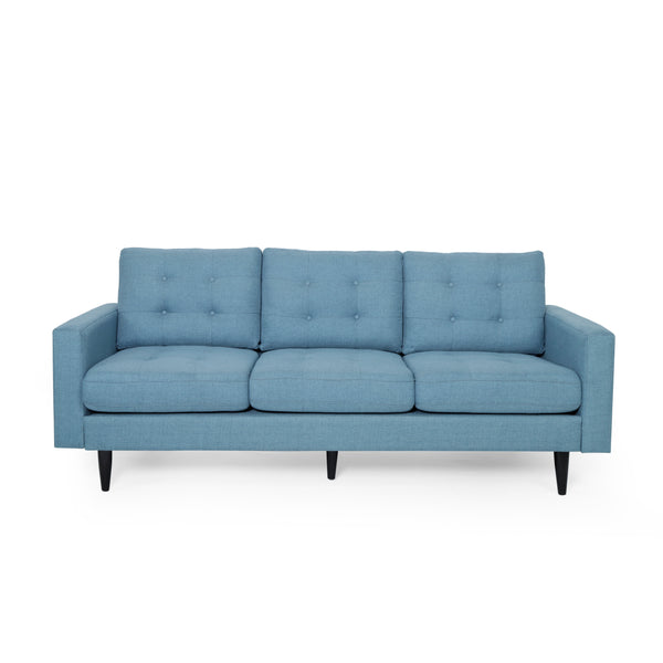 gdf studio Ayumi Contemporary Tufted Fabric 3 Seater Sofa