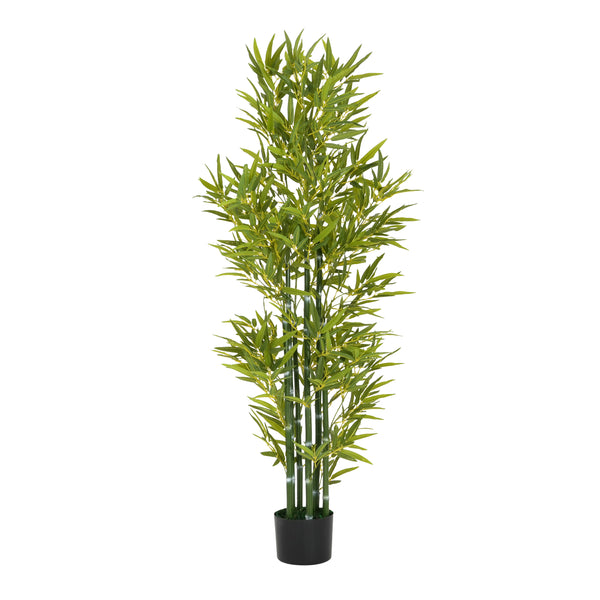 Gdf Studio Azalon 5' Artificial Bamboo With Pot Set Of 2