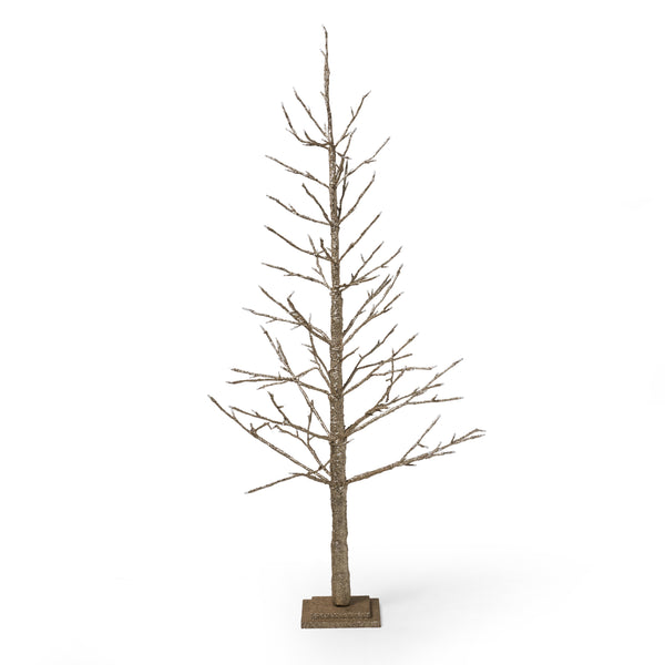 gdf studio Azelia 5-foot Pre-Lit 186 Warm White LED Artificial Christmas Twig Tree
