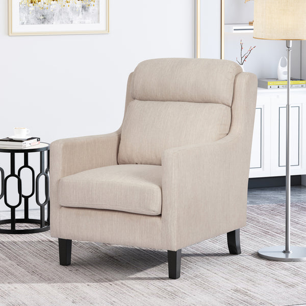 Gdf Studio Baden Contemporary Pillow Tufted Fabric Club Chair