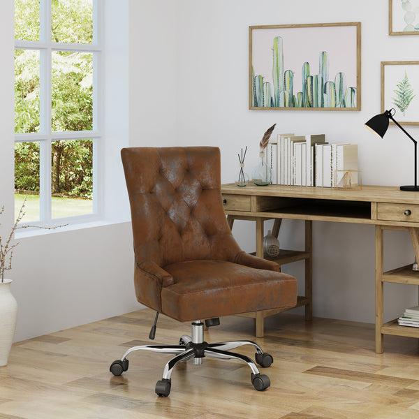 Gdf Studio Bagnold Home Office Microfiber Desk Chair