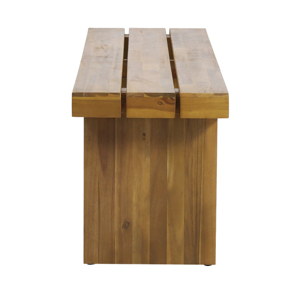 Gdf Studio Bagwell Appling Outdoor Acacia Wood Bench
