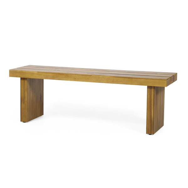 gdf studio Bagwell Appling Outdoor Acacia Wood Bench
