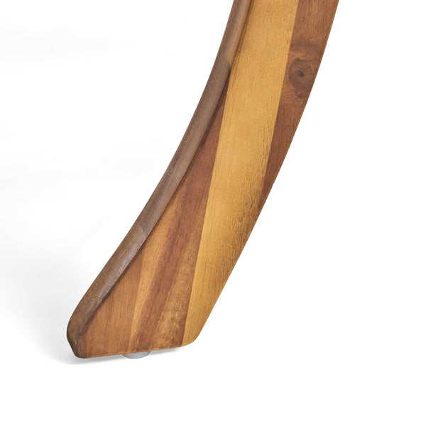 Gdf Studio Baia Outdoor Acacia Wood Square Dining Table