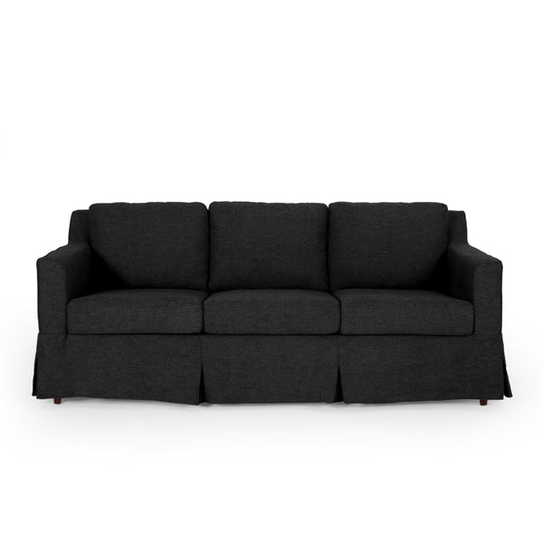 Gdf Studio Bainville Contemporary Fabric 3 Seater Sofa With Skirt
