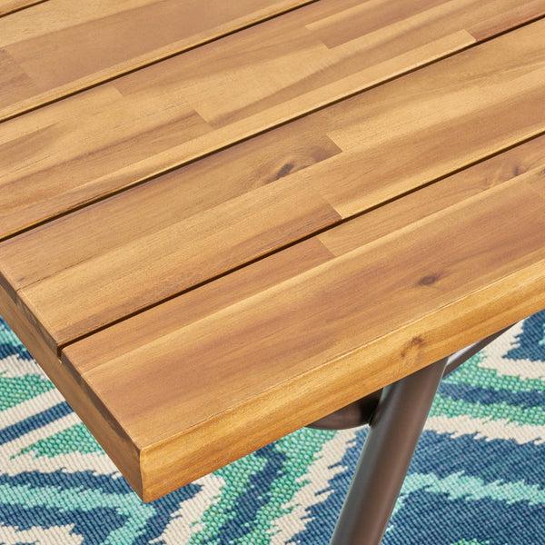 Gdf Studio Baish Outdoor Acacia Wood Coffee Table Teak