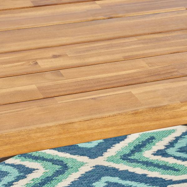 Gdf Studio Baish Outdoor Acacia Wood Coffee Table Teak