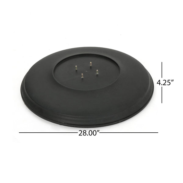 Gdf Studio Balrey Outdoor Navy Blue Water Resistant Canopy Sunshade With Base