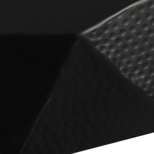 Gdf Studio Barger Handcrafted Modern Aluminum Polygonal Coffee Table Black