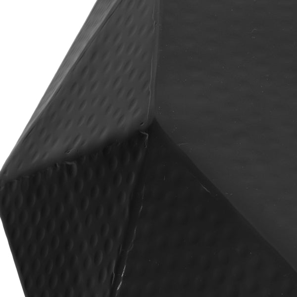 Gdf Studio Barger Handcrafted Modern Aluminum Polygonal Coffee Table Black