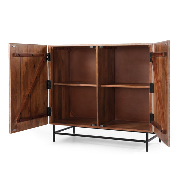 Gdf Studio Barnsley Handcrafted Boho Mango Wood Cabinet