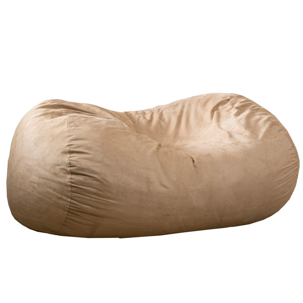 Gdf Studio Barracuda Traditional 6.5 Foot Suede Bean Bag