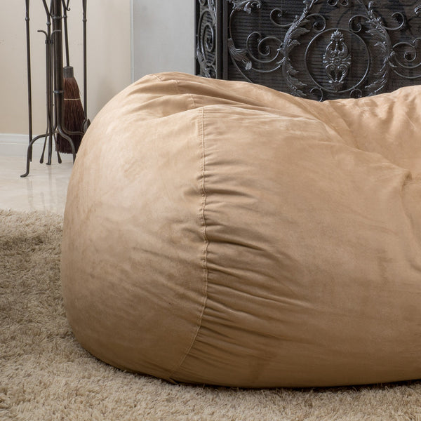 Gdf Studio Barracuda Traditional 6.5 Foot Suede Bean Bag