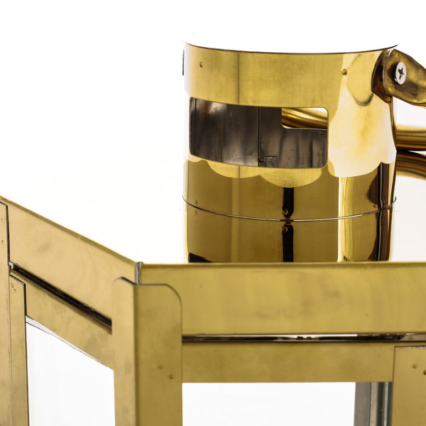 Gdf Studio Baton Outdoor 16" Modern Stainless Steel Lantern